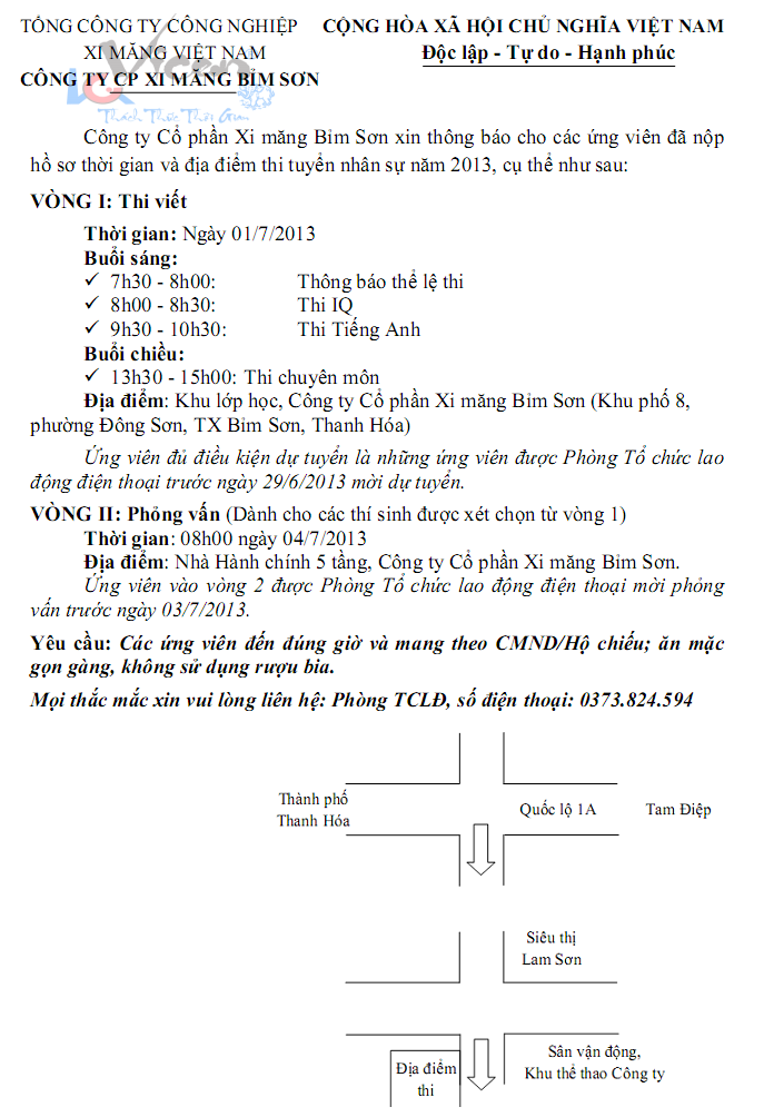 CÔNG TY CỔ PHẦN XI MĂNG MIỀN TRUNG