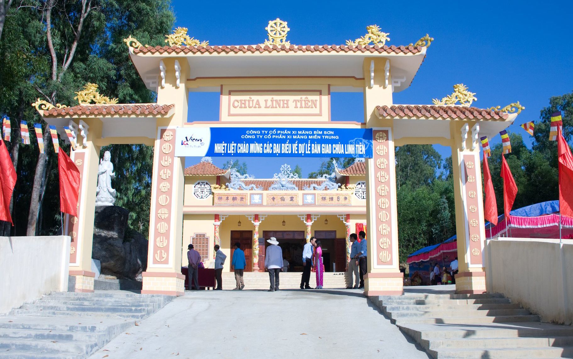 Công ty xây dựng chùa Linh tiên và bàn giao cho chính quyền địa phương
